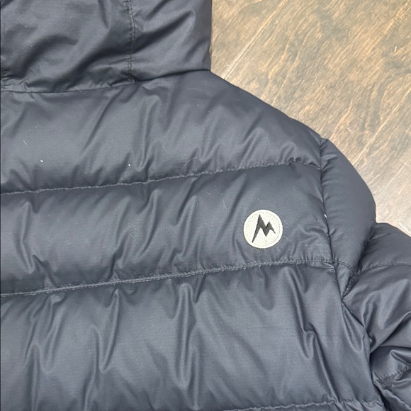 Marmot Charcoal Hooded Puffer Jacket - Picture 4 of 9